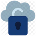 Unsecure Cloud  Icon