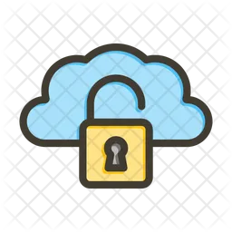 Unsecure cloud  Icon