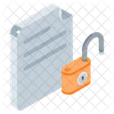 File Unlock Document Icon