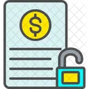 Unsecure File Unsafe Document Data Icon