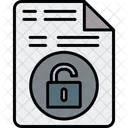 Unsecure File File Unsecure Icon