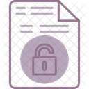 Unsecure File File Unsecure Icon