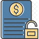 Unsecured Document Unsecured File Unsecured Icon