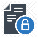 Unsecured File  Icon