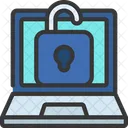 Unsecured Laptop  Icon