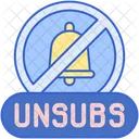 Unsubscribe  Icon