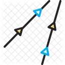 Unsurpassed Lines Intersecting Icon