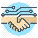 Untact Handshake Partners Handshake Icon