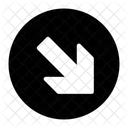 Unten Rechts Runter Symbol