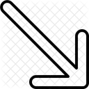 Unten Rechts Diagonal Symbol
