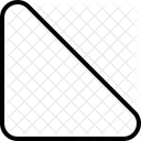 Unten Links Diagonal Symbol
