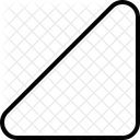 Unten Rechts Diagonal Symbol