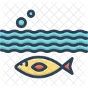 Unten Aquarium Wassertiere Symbol
