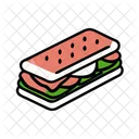 Sub Sandwich Fastfood Mahlzeit Symbol