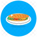 Sub Sandwich Fruhstuck Fast Food Symbol