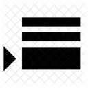Block Text Fusszeile Symbol