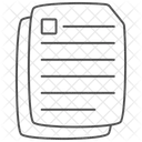 Dokumente Thinline Symbol Symbol
