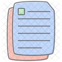 Dokumente Linear Farbsymbol Symbol