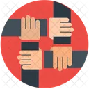 Geschaft Zusammenarbeit Hand Symbol