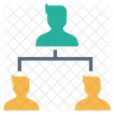 Unternehmen Organisation Struktur Symbol