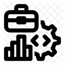 Unternehmensführung  Symbol