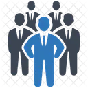 Unternehmensgruppe Geschaft Geschaftsmann Symbol