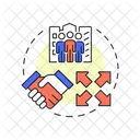 Geschaft Ziel Unternehmensinkubatoren Symbol
