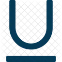 Unterstreichen Buchstabe U Symbol