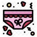 Kleidung Liebe Unterhosen Icon