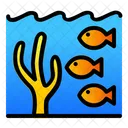 Meer Unterwasser Fisch Symbol