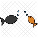 Unterwasser Meeresspiegel Meeresszene Symbol