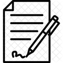 Unterzeichnete Vereinbarung Vereinbarung Unterzeichnet Symbol