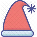 Cheerful Santa Hat Christmas Icon Festive Headwear 아이콘