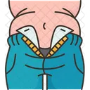 Unzip Overweight Tummy Icon