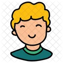 Sorridente Uomo Avatar Icon