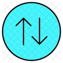 Up And Down Mobile Data Data Icon