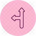 Up And Left Pentaglow Icon
