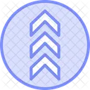 Up Arrow Duotone Line Icon Icon