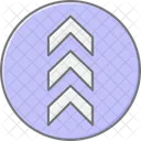 Up Arrow Lineal Color Icon Icon