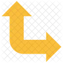 Up Arrow Intersection Turn Icon
