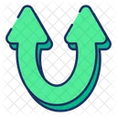 Up Arrows Map Icon