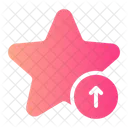 Up Arrow Upload Star Icon