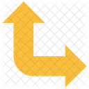 Up Arrow Intersection Turn Icon