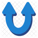 Up Map Pin Icon
