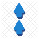 Up Map Pin Icon