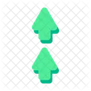 Up Map Pin Icon