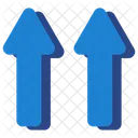 Up Arrows Map Icon