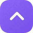 Up Arrow Square  Icon