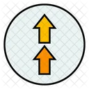 Up Arrows Direction Two Arrows Icon