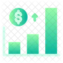Up Bar Chart Finance Business Icon